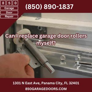 Can I replace garage door rollers myself?