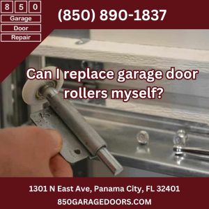Can I replace garage door rollers myself?