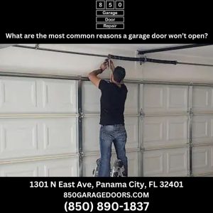 What are the most common reasons a garage door won’t open?