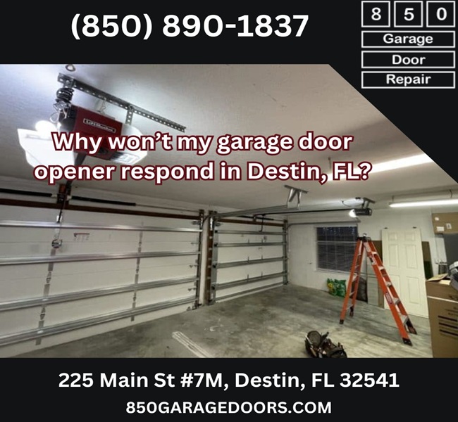 Why won’t my garage door opener respond in Destin, FL?