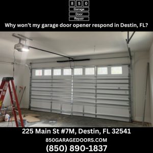 Why won’t my garage door opener respond in Destin, FL?