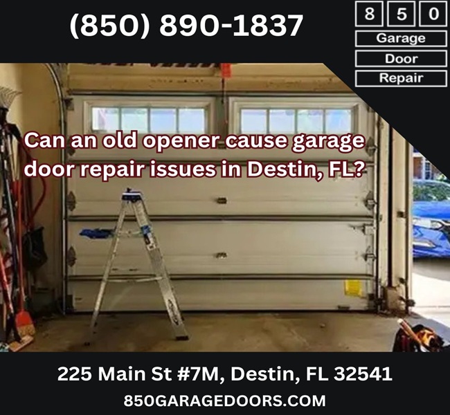 Can an old opener cause garage door repair issues in Destin, FL?